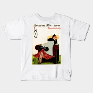 THAIS TALIZHY 1917 Vintage Italian Silent Film Ad by Poster Artist Prampolini Kids T-Shirt